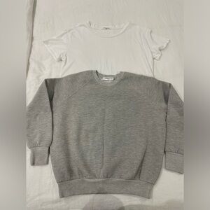 Bundle of 2 Perfectwhitetee Tshirt & Crewneck Sweater Sz S